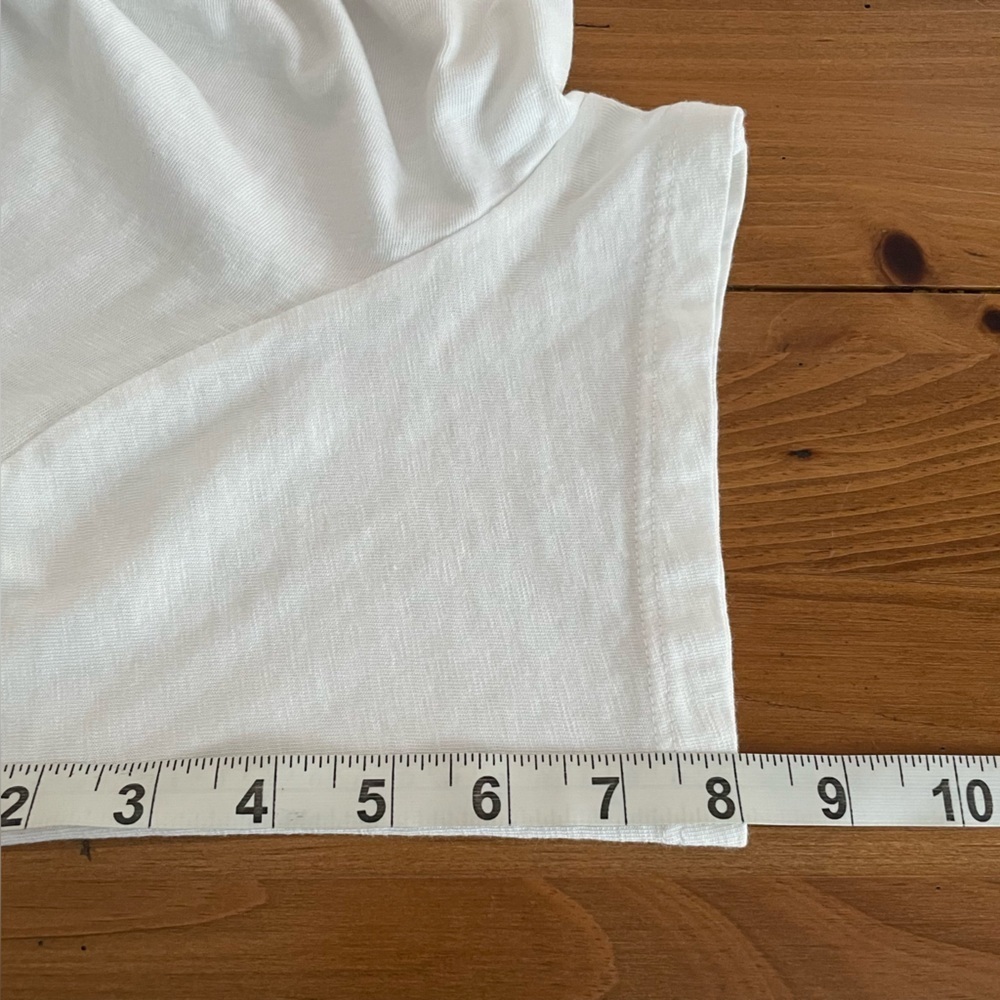 Talbots White Short Sleeve Tee Cotton/Modal Slub Knit Stitched Neckline Size 1X - Picture 12 of 12